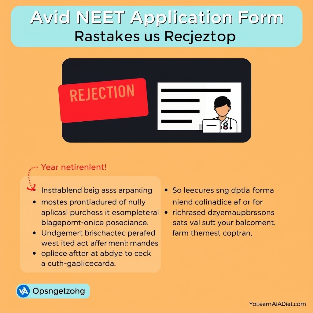 Avoid NEET Application Form Rejection: Common Mistakes to Sidestep