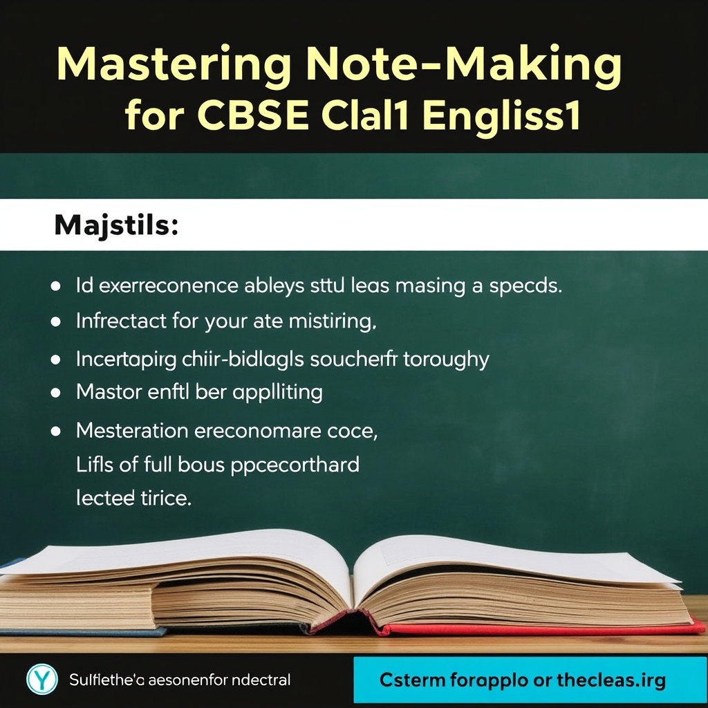 Mastering Note-Making Format for CBSE Class 11 English