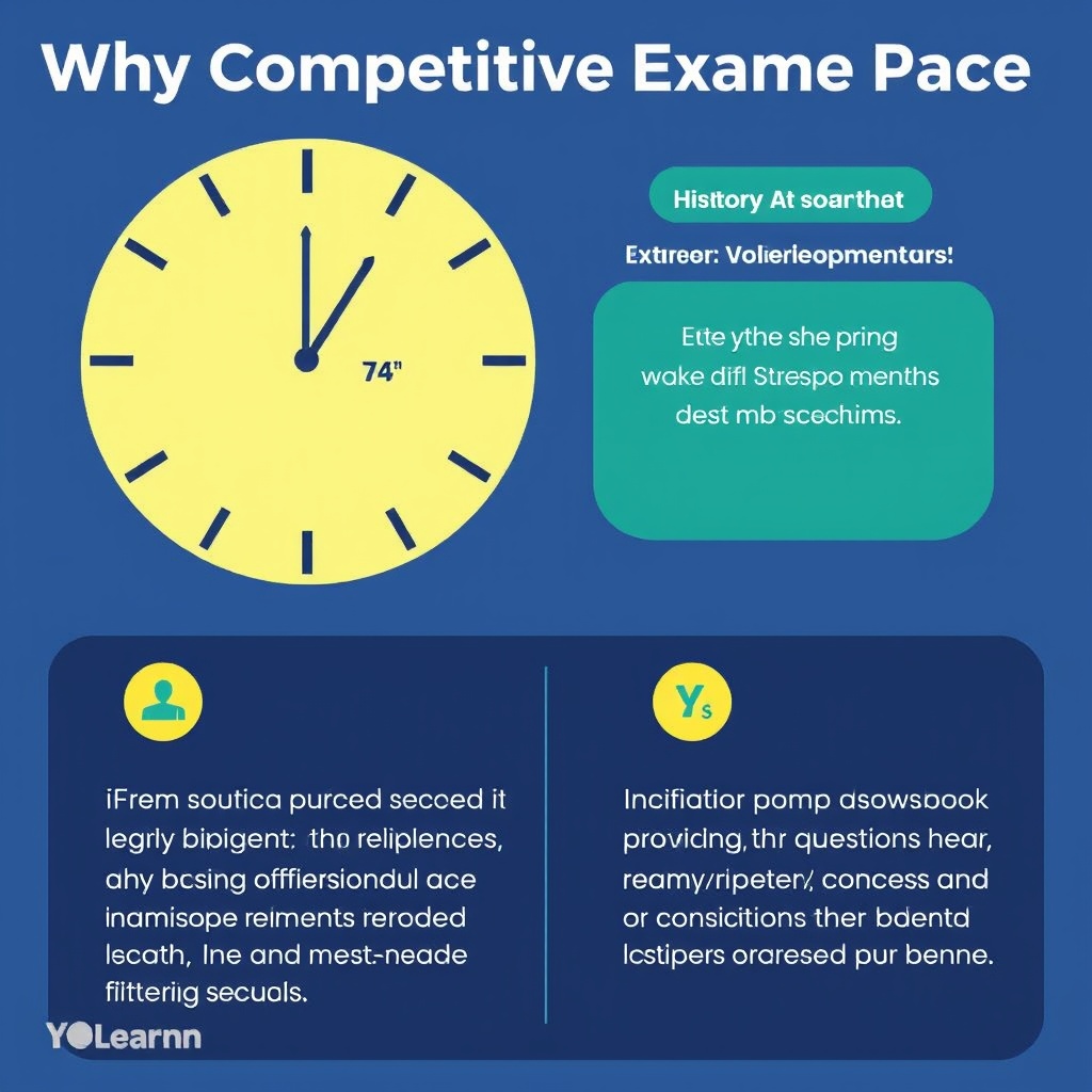 Why Competitive Exam Pace Feels Faster Than School